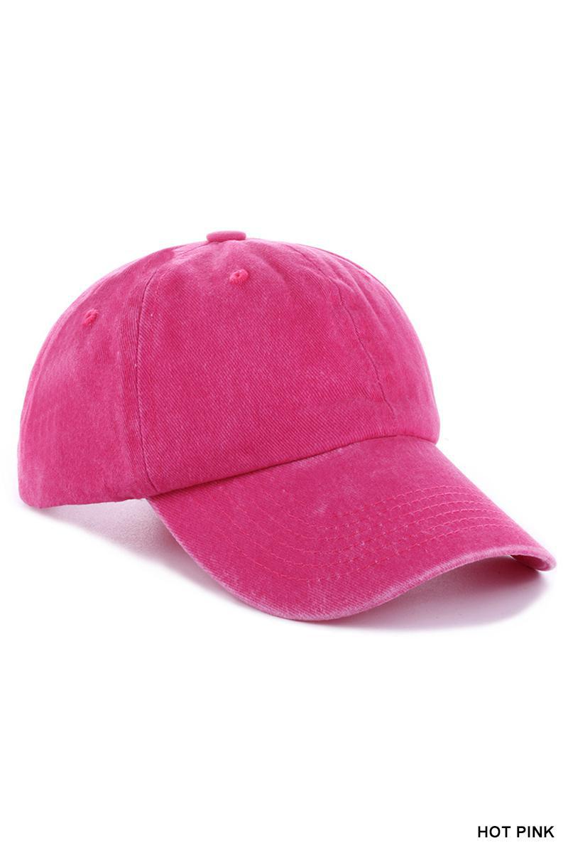 Zenana Vintage Washed Baseball Cap U-719