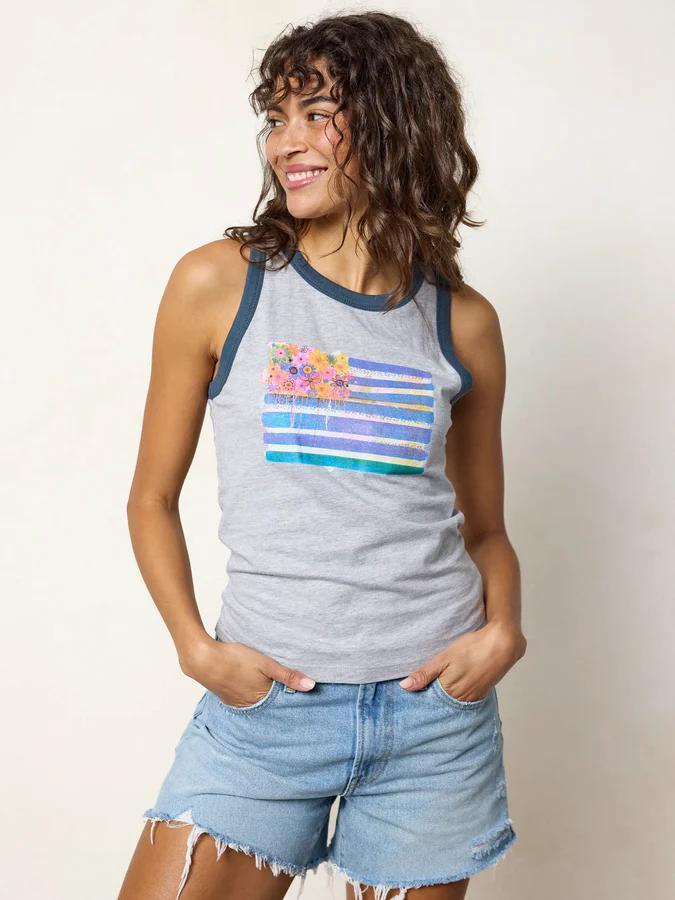 Natural LIfe Ringer Tank Top America