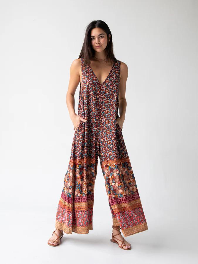Natural LIfe Let's Just Go Wide-Leg Jumpsuit