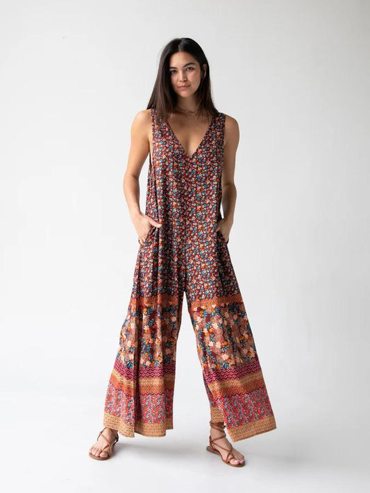 Natural LIfe Let's Just Go Wide-Leg Jumpsuit