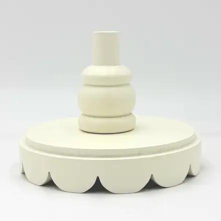 White Scalloped Topper Base Only