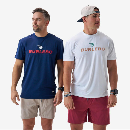 Burlebo Go To Tee Prepack - Flying B Logo - Navy & White