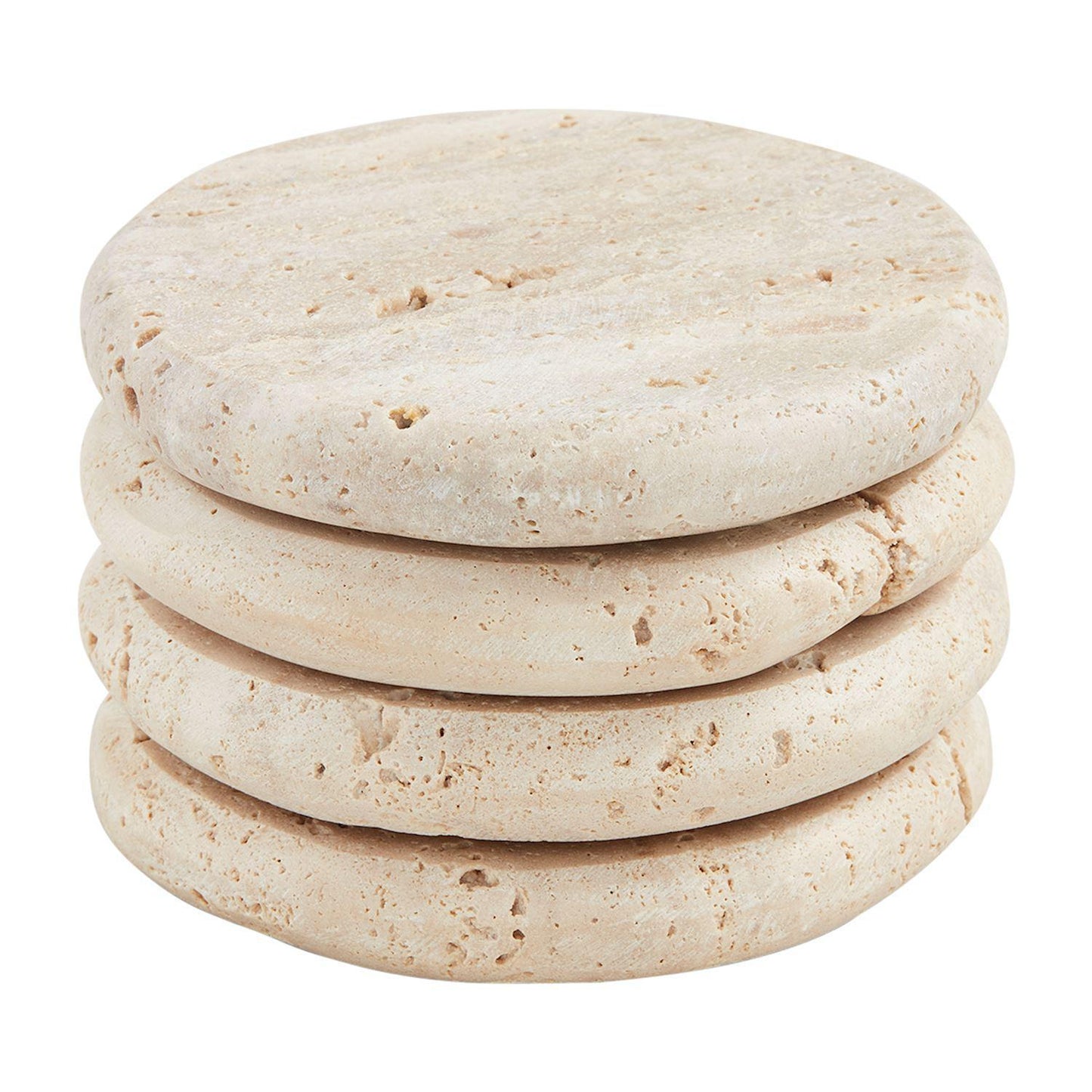 Gray or Beige Stone Coaster Sets