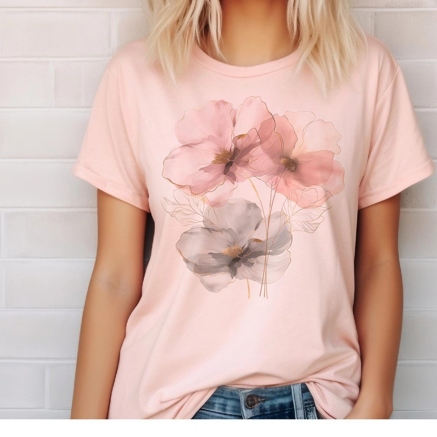 Flower Watercolor Graphic Tee