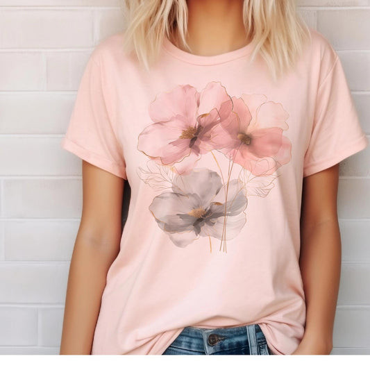 Flower Watercolor Graphic Tee