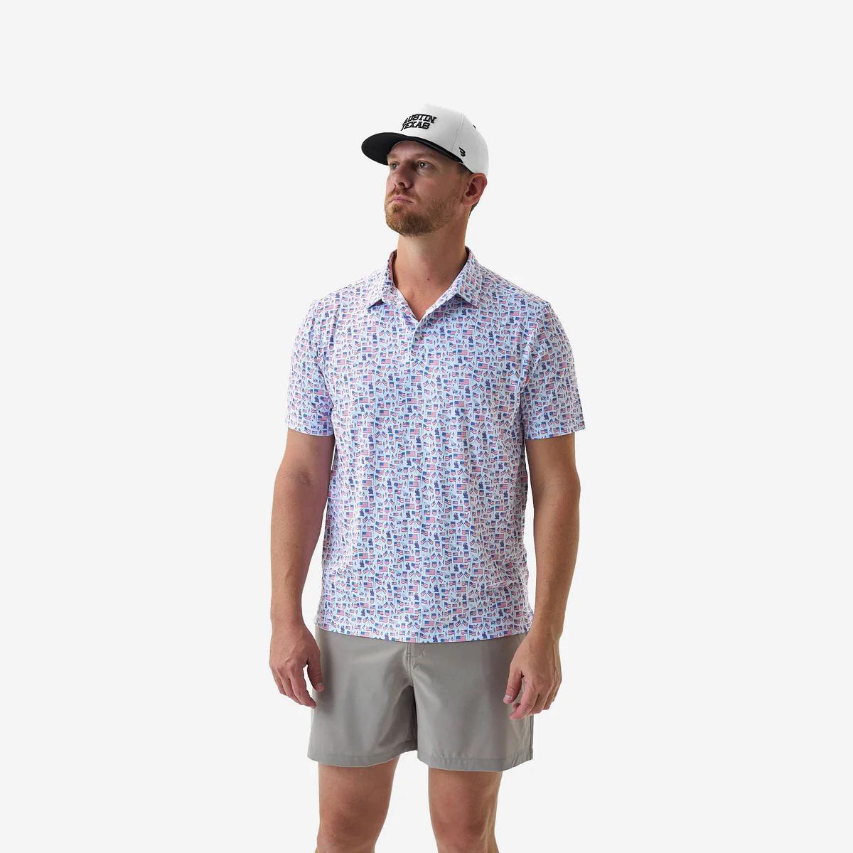 BURLELBO Performance Polo - Old Glory