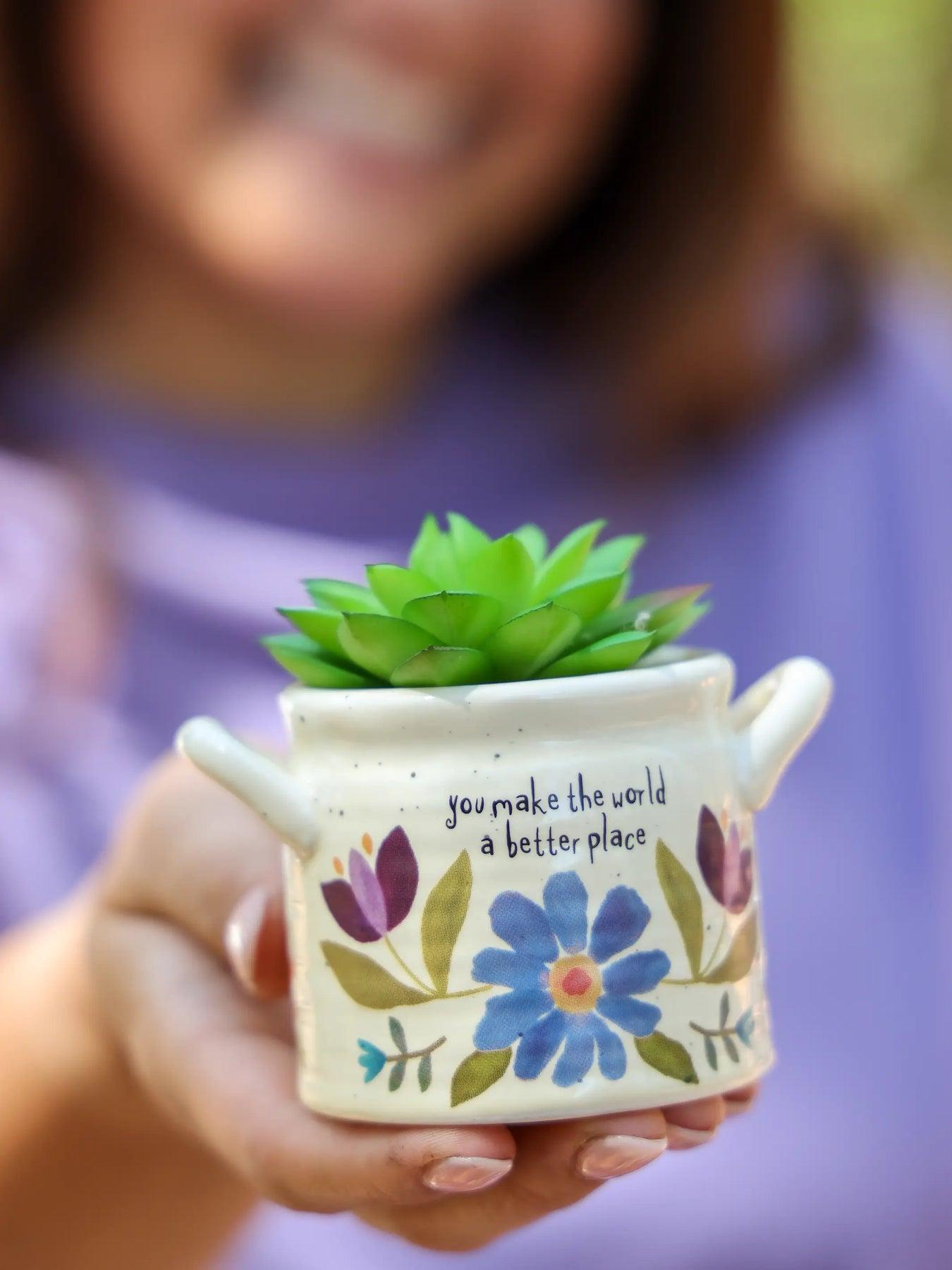 Crock Planter - World Better Small