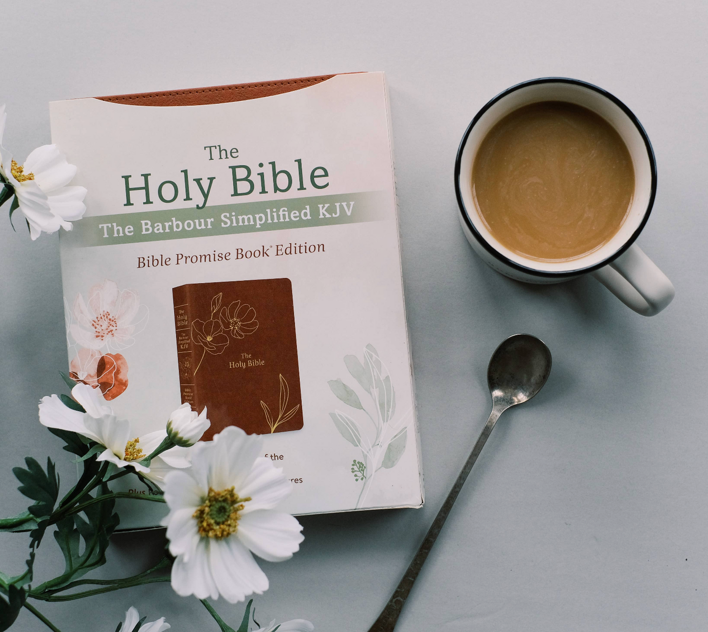 The Holy Bible: SKJV [Chestnut Floral]