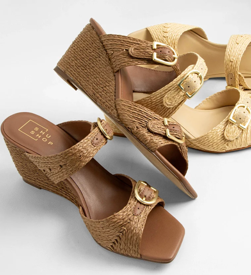 ShuShop Ignacia Brown Woven Sandal