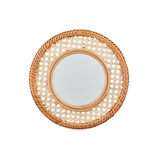 Cane Woven Mirror