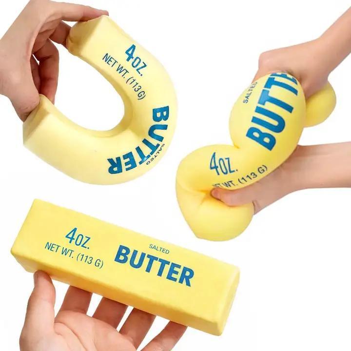 Squishy Butter Stick Shape Squeeze Stress Relief Toy