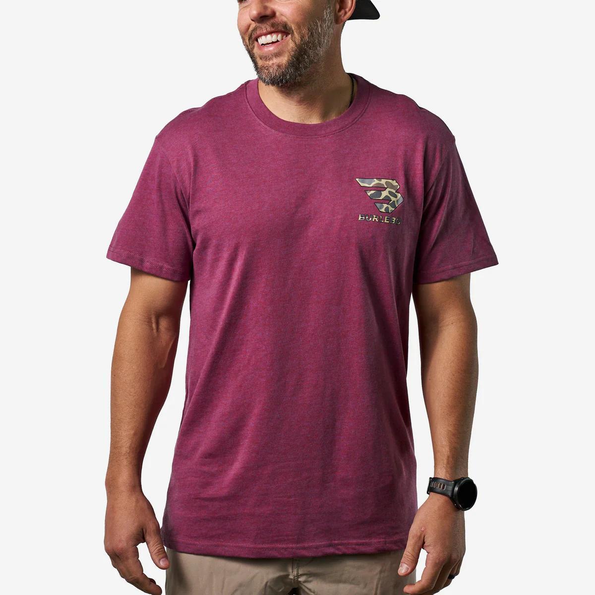 Burlebo FLYING B DEER CAMO LOGO - HEATHER WHINE