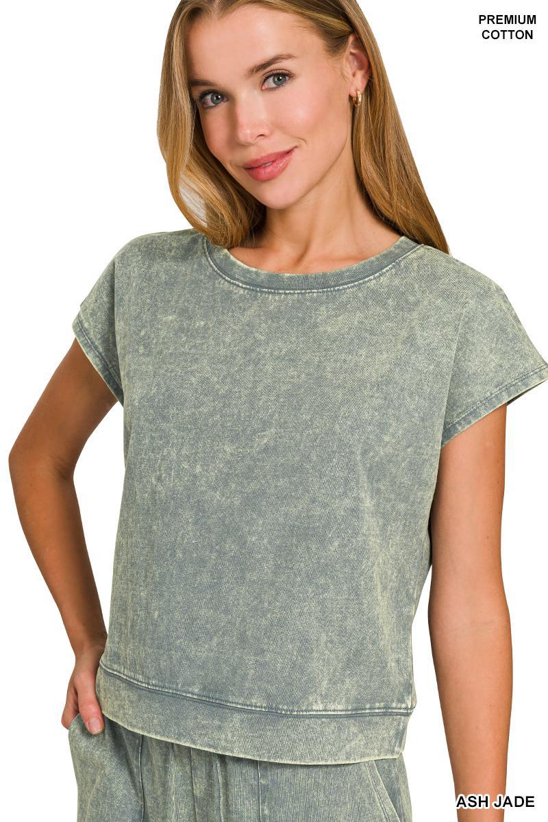 Zenana CTCPW-3441Y Premium Cotton Washed Sleeveless Set