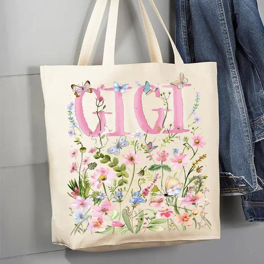 Variety - Mother's Day Wild Flowers Canvas Tote Bags