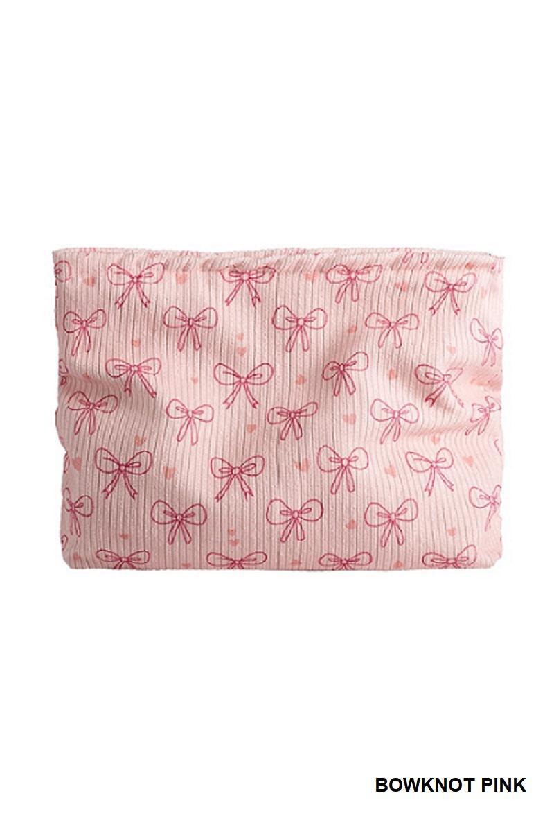 ZENANA BOWKNOT PATTERN MAKEUP COSMETIC CLUTCH BAG