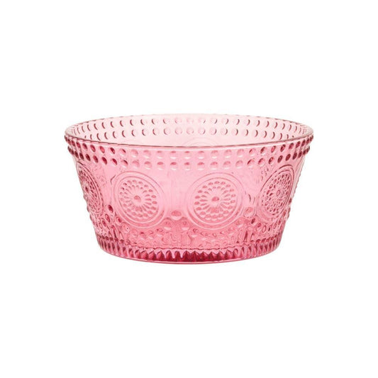 4.75" Dia Pink Codi Glass Bowl