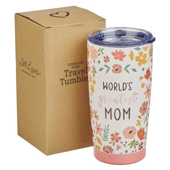 Tumbler Ss Floral World's Greatest Mom