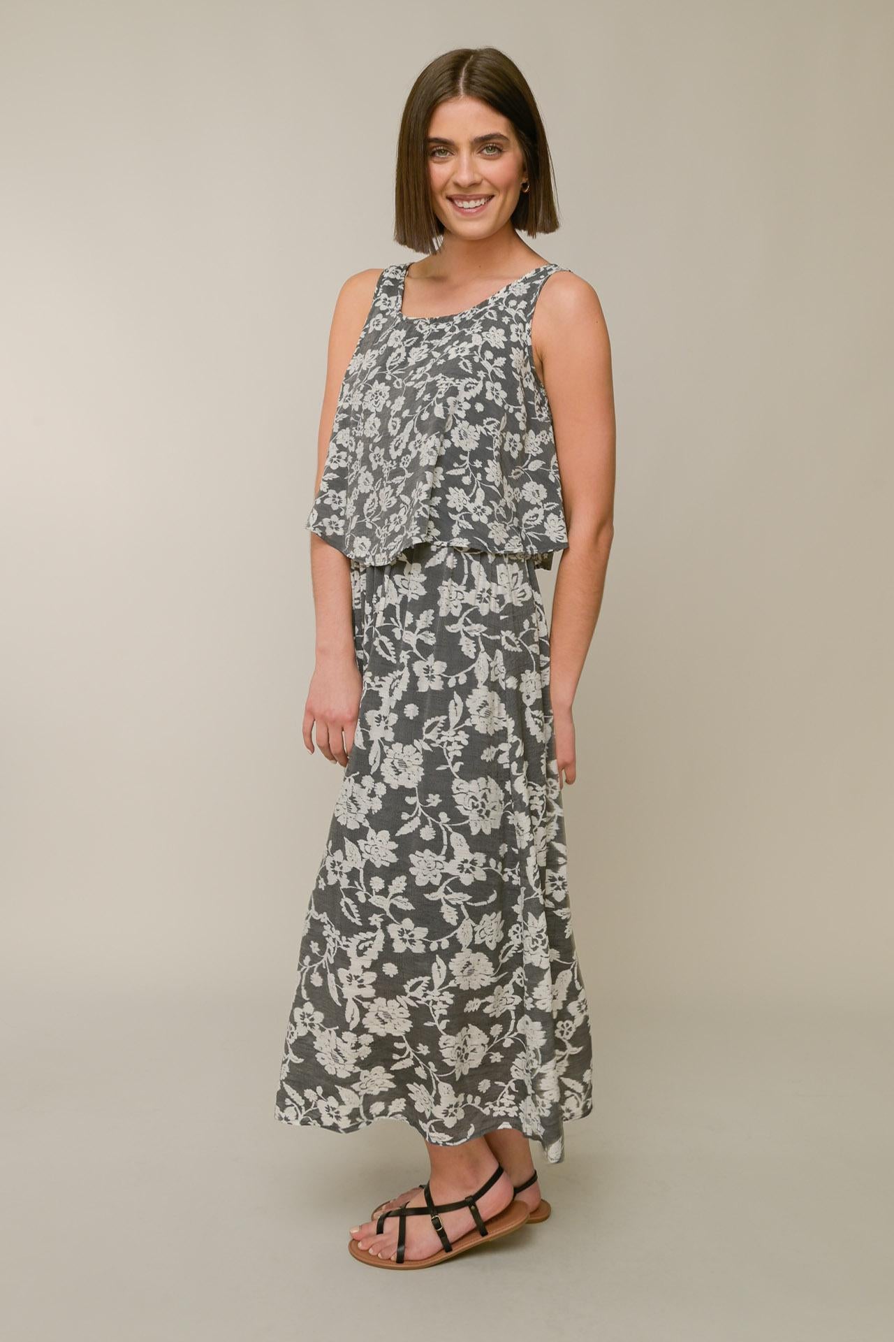 S/L Popover Maxi Dress