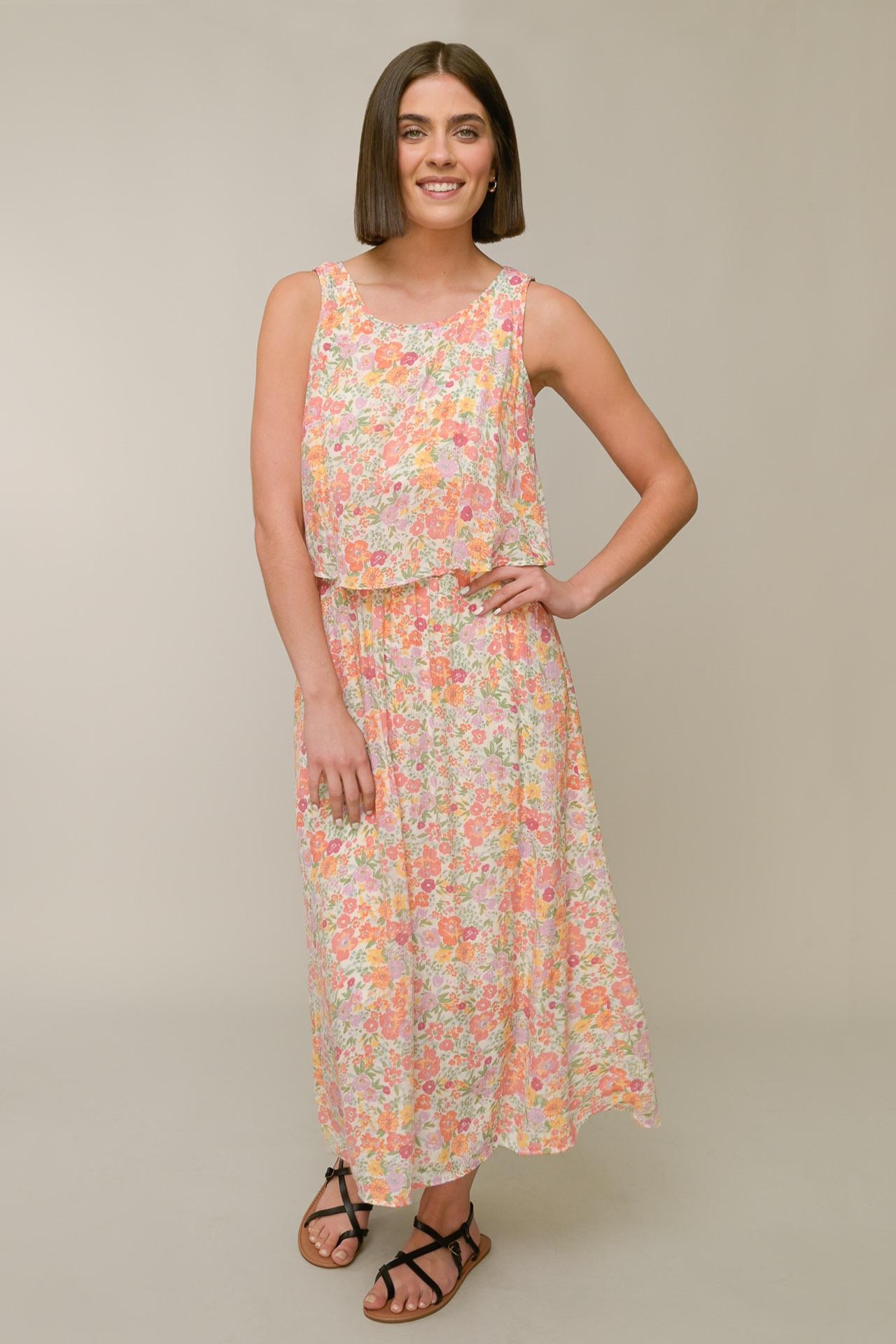 S/L Popover Maxi Dress