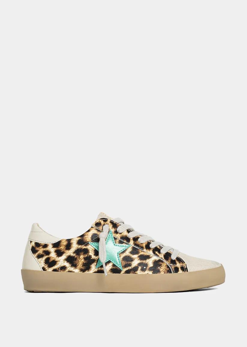 ShuShop Paula Turquoise Star Sneaker