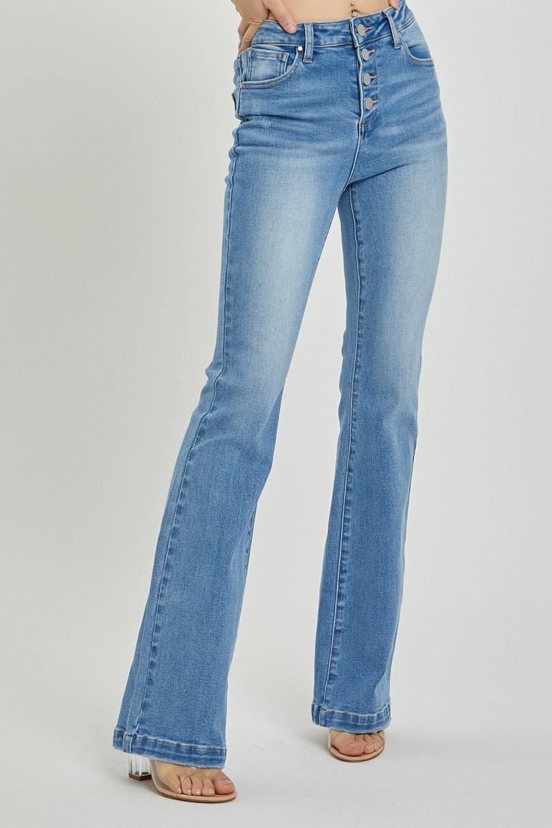 Risen RDP5521 Hi Rise Button Boot Cut