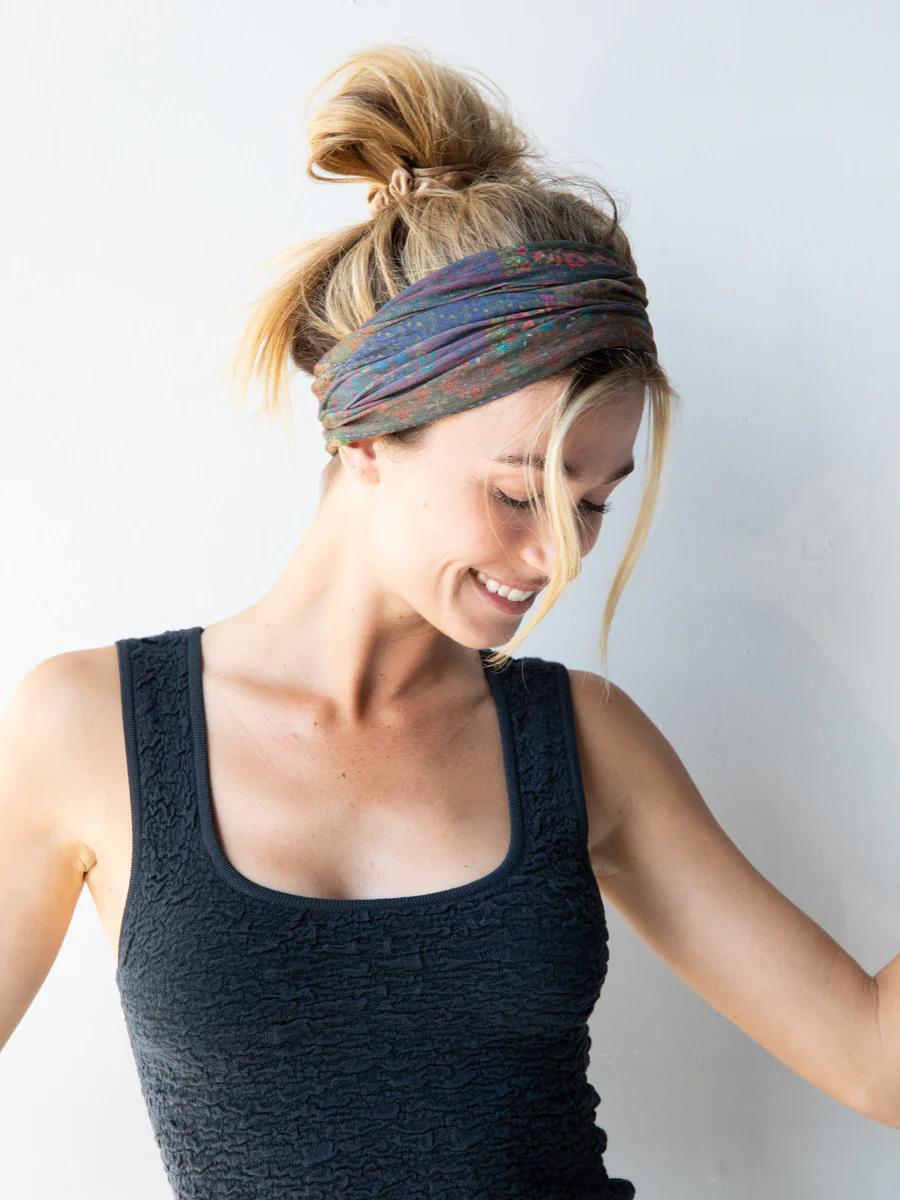 Natural Life Full Boho Bandeau® Headband - Vintage Patchwork