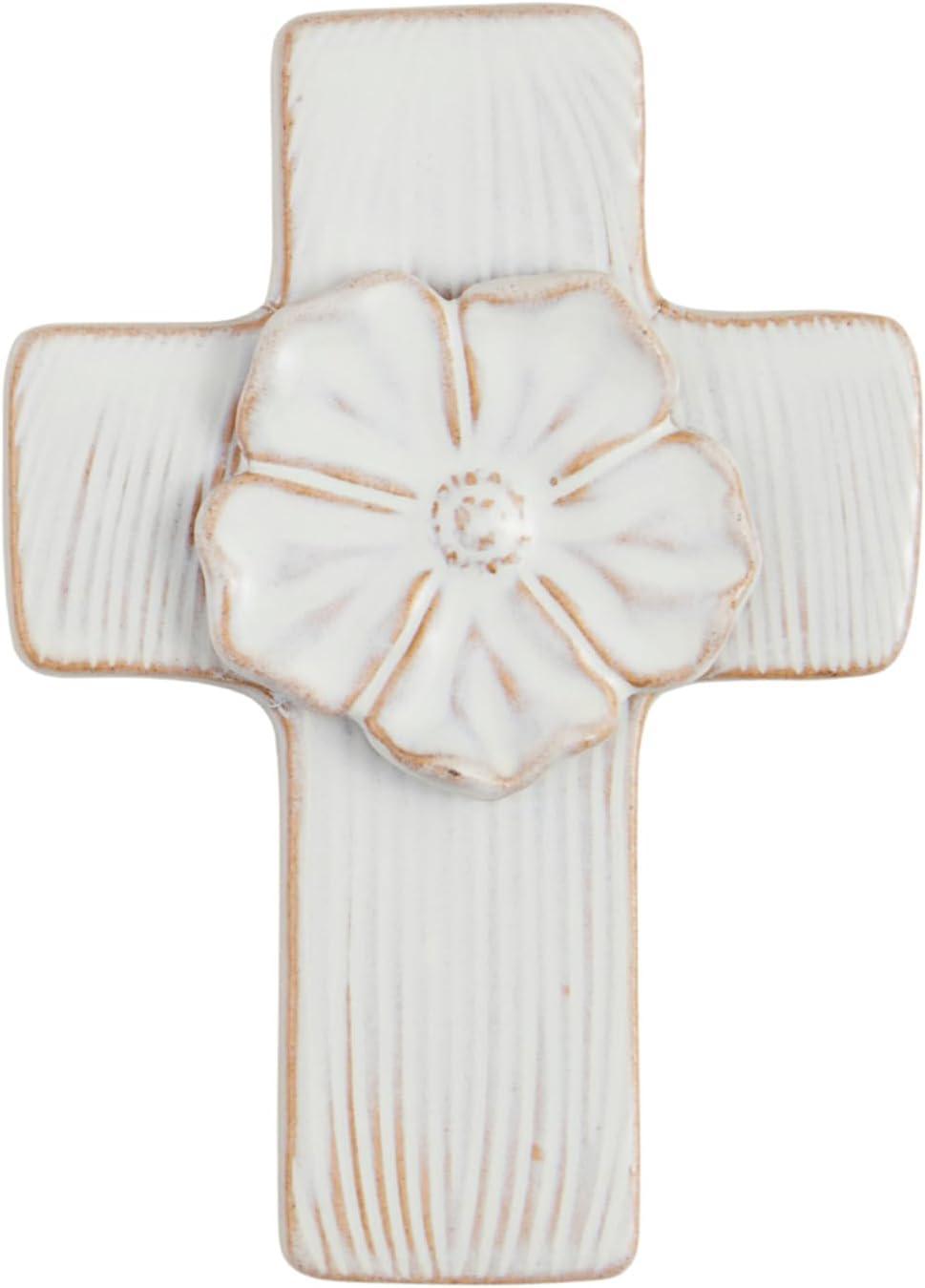 Ceramic Flower Cross