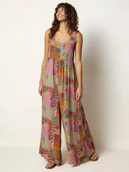 Natural Life Jumpsuit Pink Floral Jumpsuit