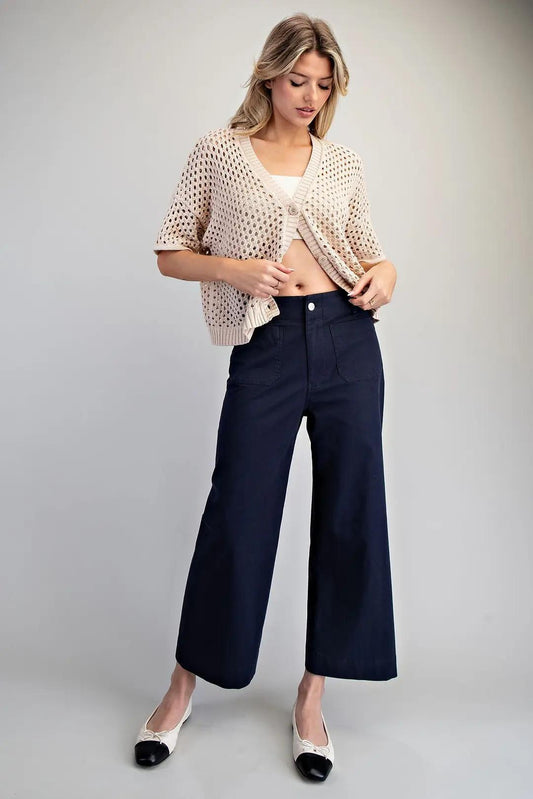 EE:SOME Solid Straight Leg Pants