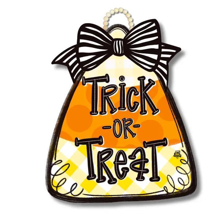 Candy Corn Trick-Or-Treat Door Hanger