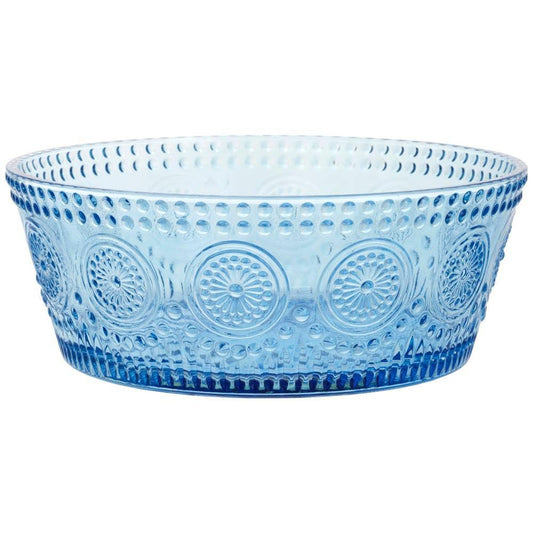 7" Dia Sky Blue Codi Glass Bowl