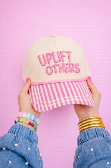 Grace & Emma "Uplift Others" on Tan Cap with Patch Work