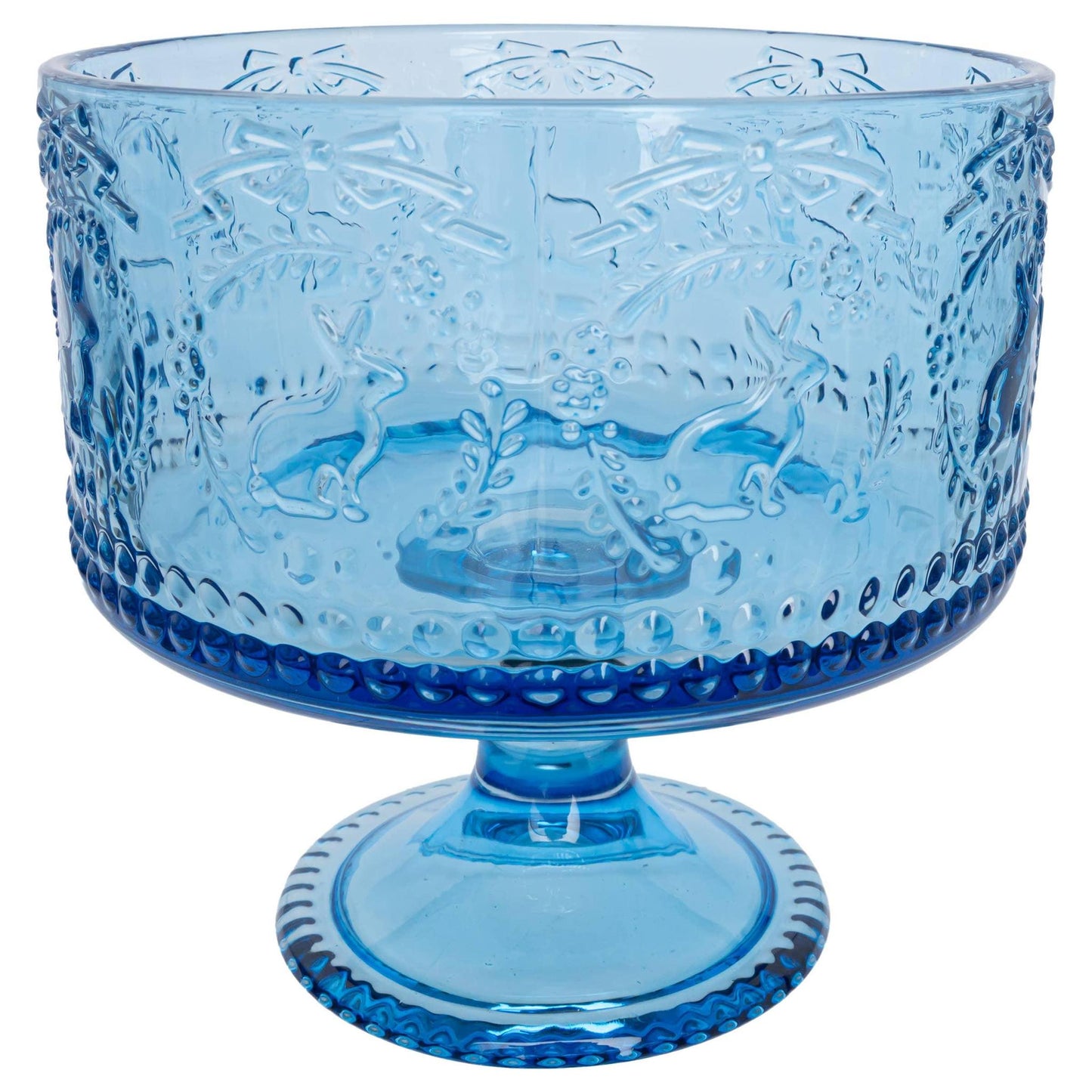 7.75" Dia Blue Bunny Trifle Dish