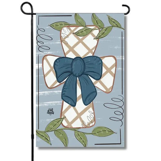 Mocha Cross Garden Glam Garden Flag