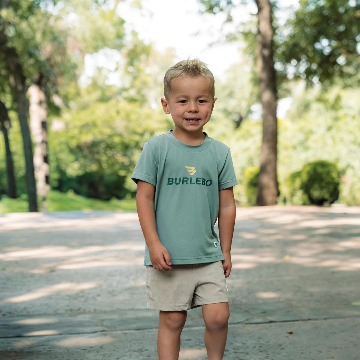 Burlebo Youth Go To Tee Prepack - Flying B Logo - Navy & Sage