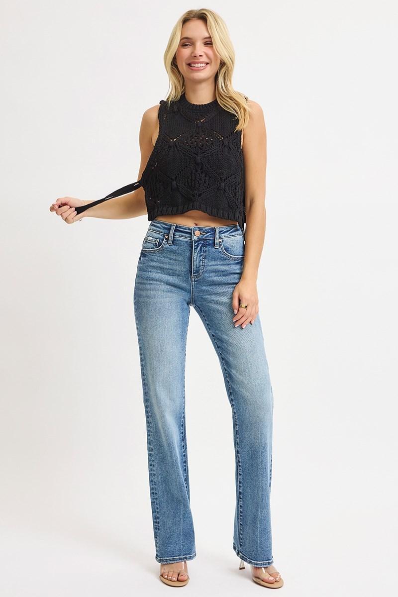 RISEN PS21354 TUMMY CONTROL HIGH RISE STRAIGHT JEANS