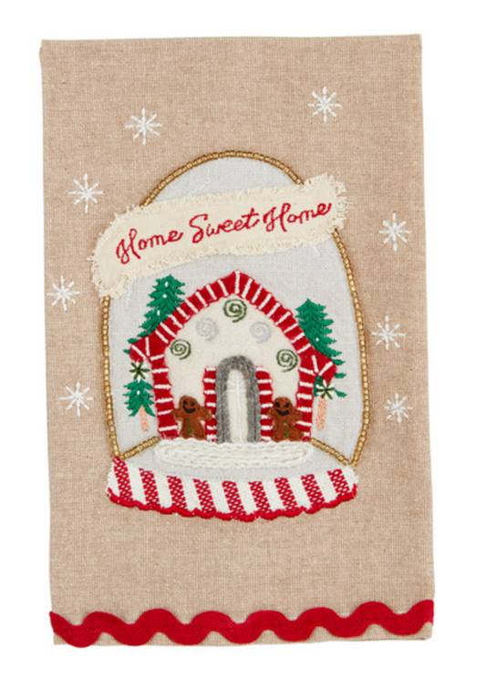 Home Sweet Home Scallop Hem Towel