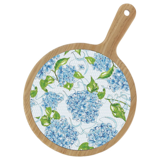 Hydrangea Allover Bamboo & Ceramic Cheese board Rosanne Beck