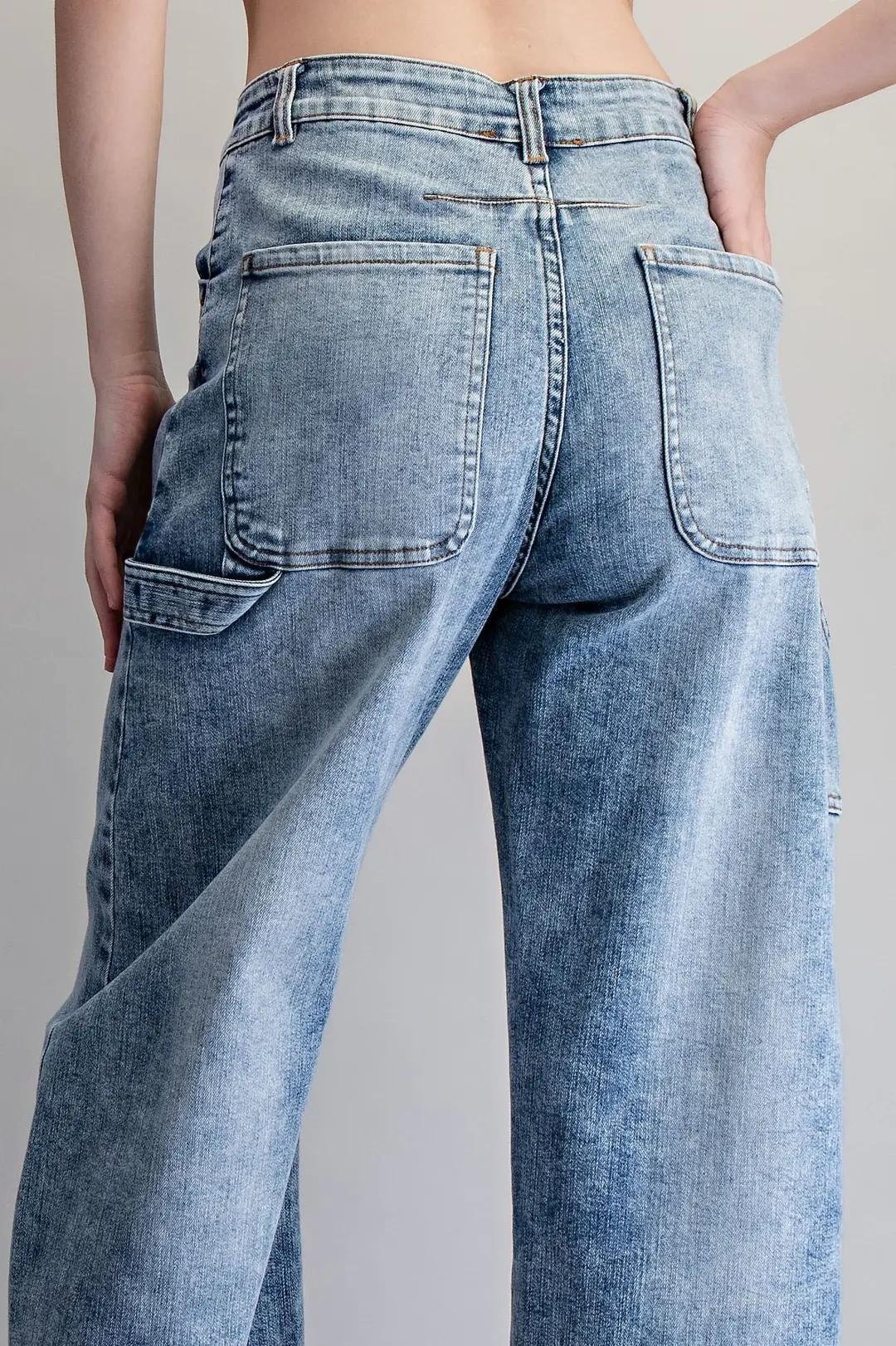 EE:Some Zipper Front Rolled Up Hem Pants
