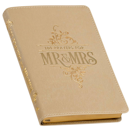 Gift Book 101 Prayers for Mr. & Mrs. Faux Leather