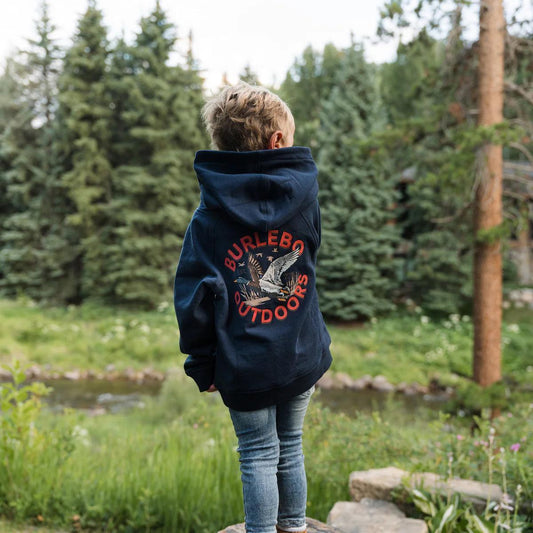 Burlebo Youth Fleece Hoodie - Old School Duck Hunt