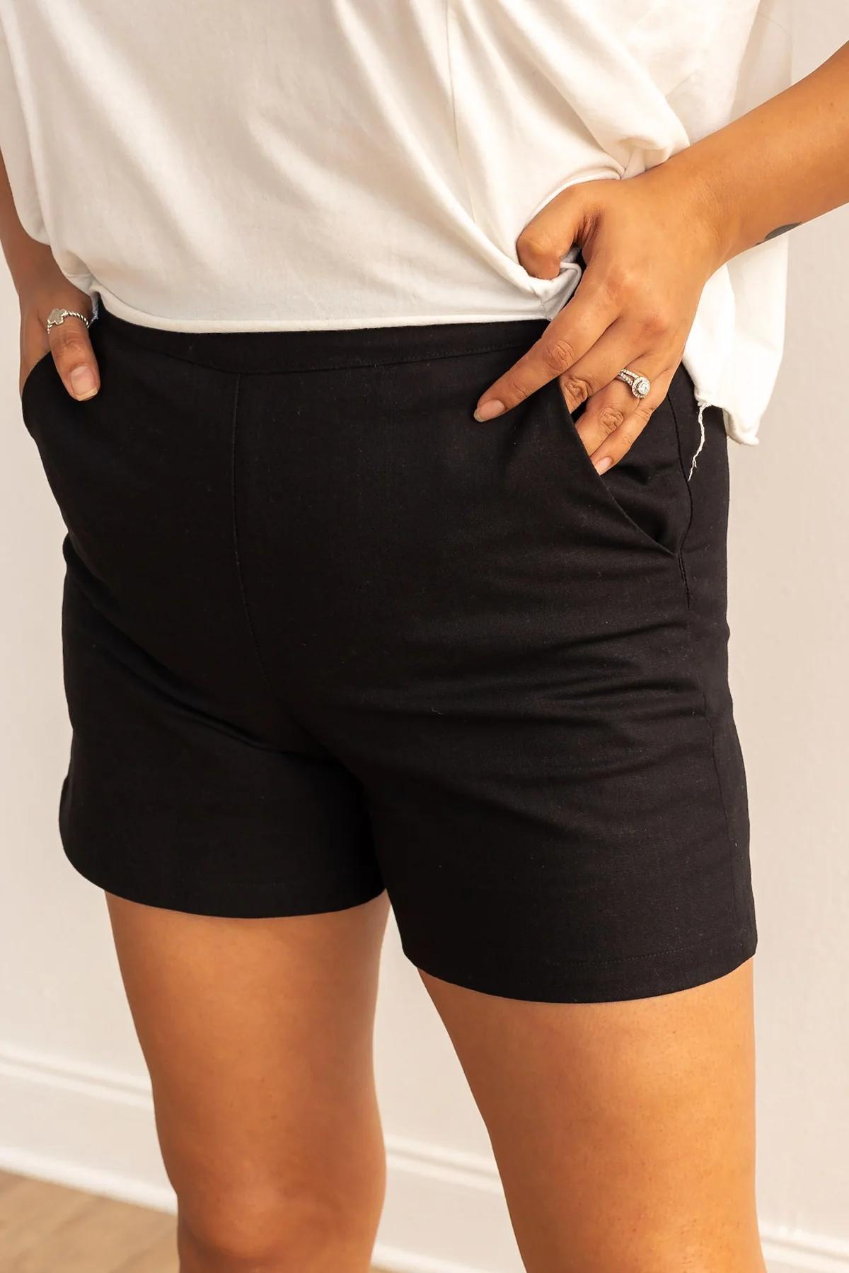 G&E 9298E Linen Shorts