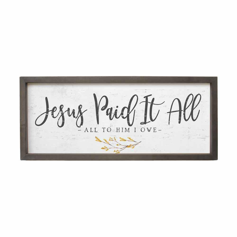 Farmhouse Frames - Jesus Paid It All