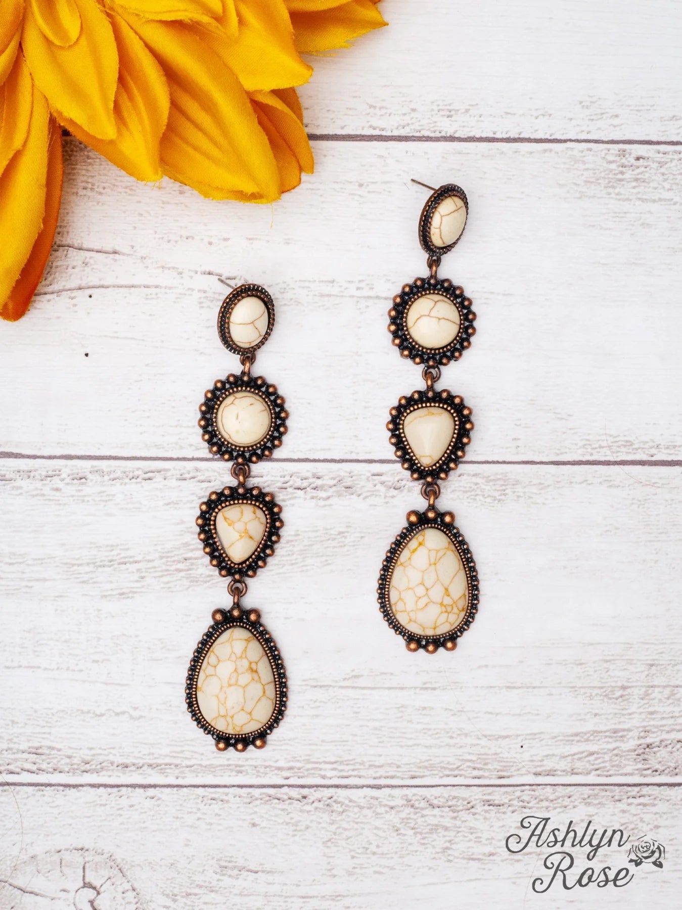 Stone Dangle Earrings