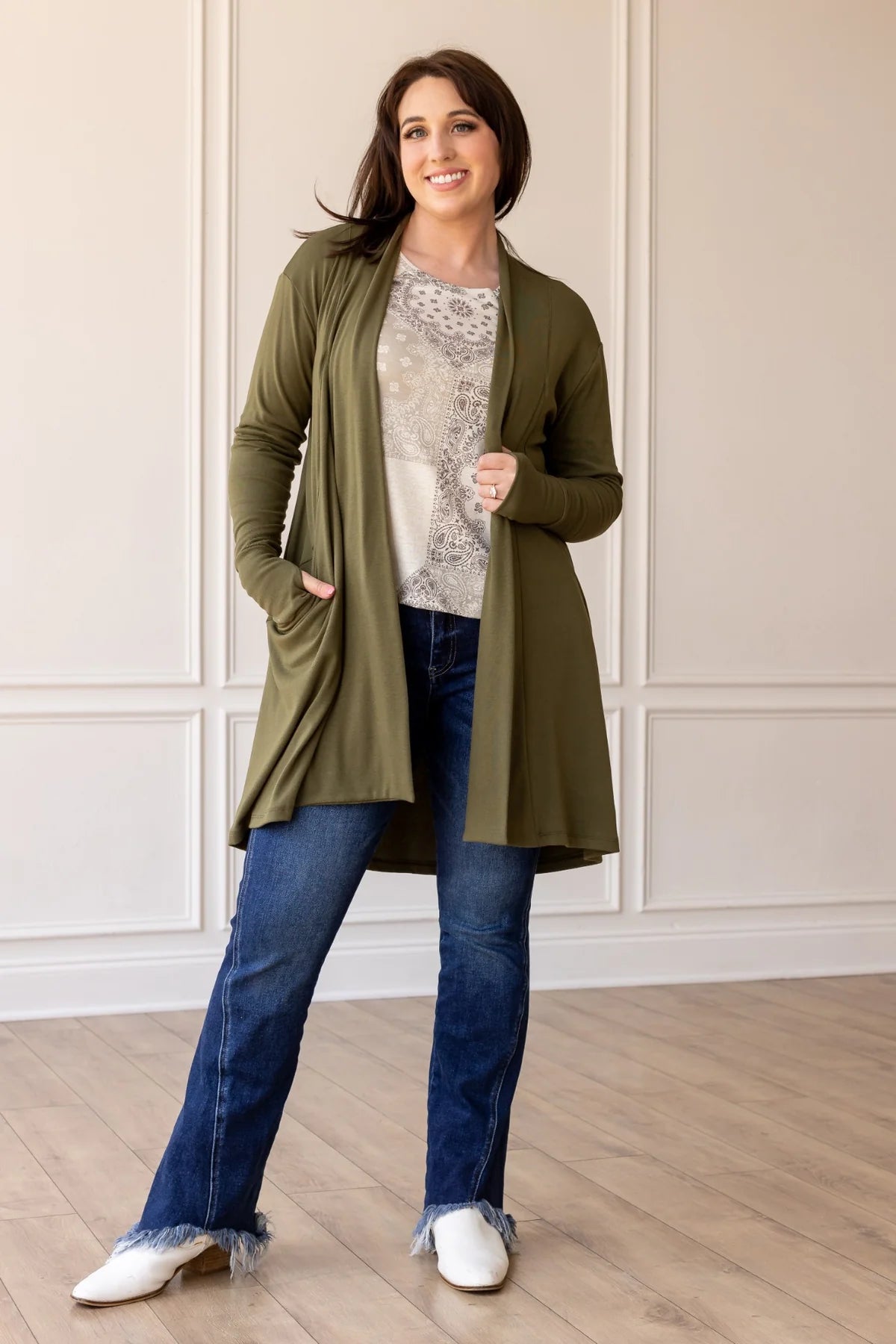 Olive Cardigan