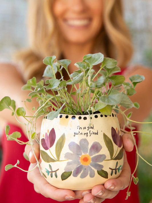 Natural Life Give Happy Planter