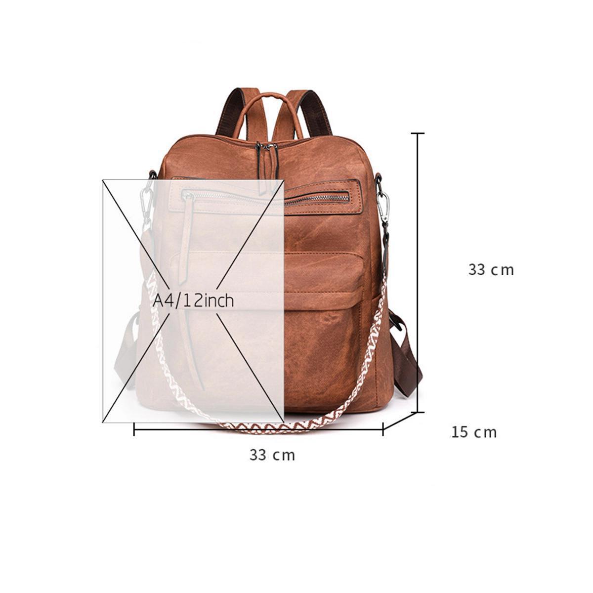 Versatile Large Capacity BACKPACK Brown or Pink