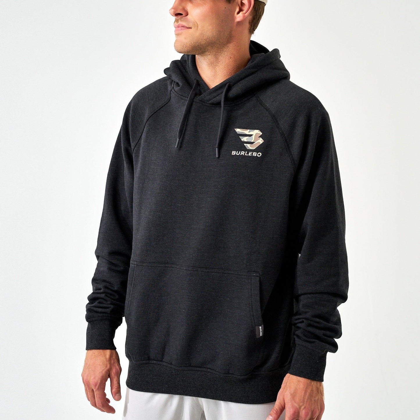 BURLEBO FLEECE HOODIE - CAMO SIGNATURE LOGO