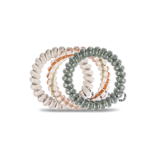 TELETIES Spiral Hair Coils | Large | Eucalyptus Hair Ties