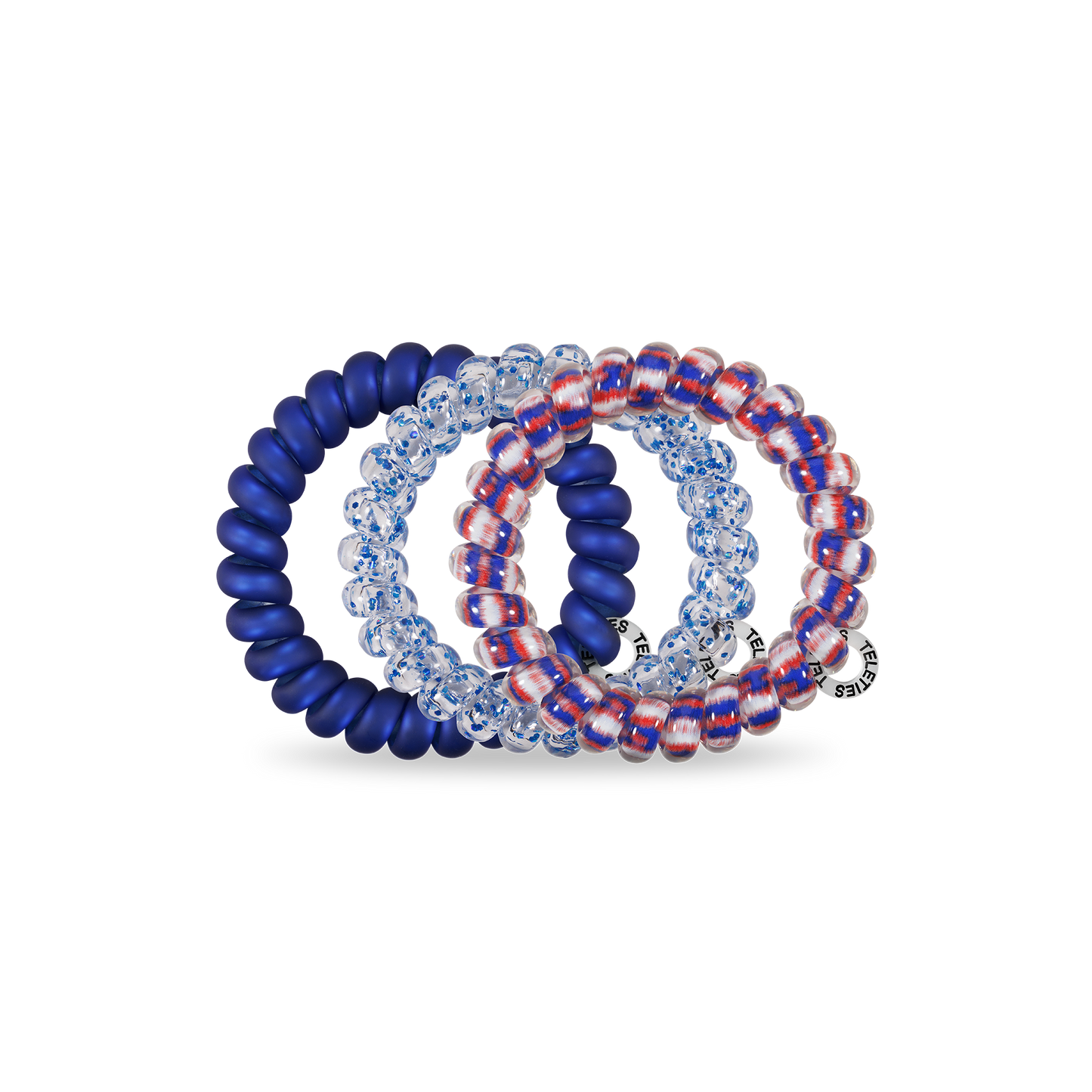 TELETIES Spiral Hair Coils | Large | Fire-workin' It Hair Ties